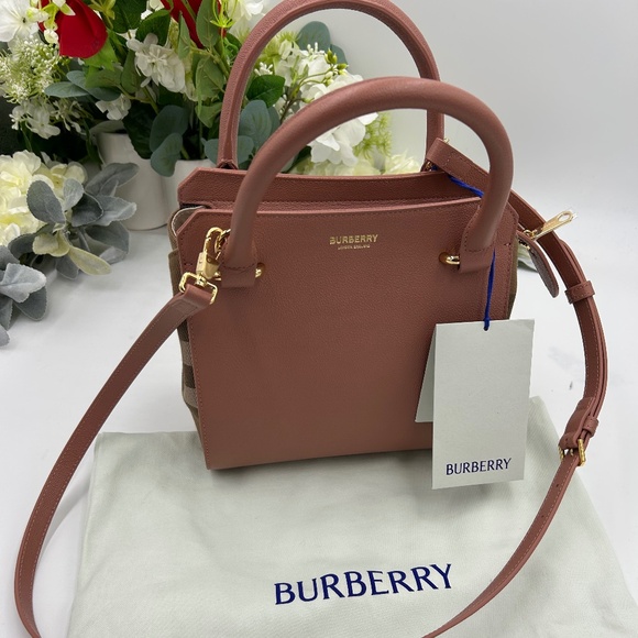 Burberry Handbags - Women’s Burberry, mini top handle, satchel handbag, detachable shoulder strap